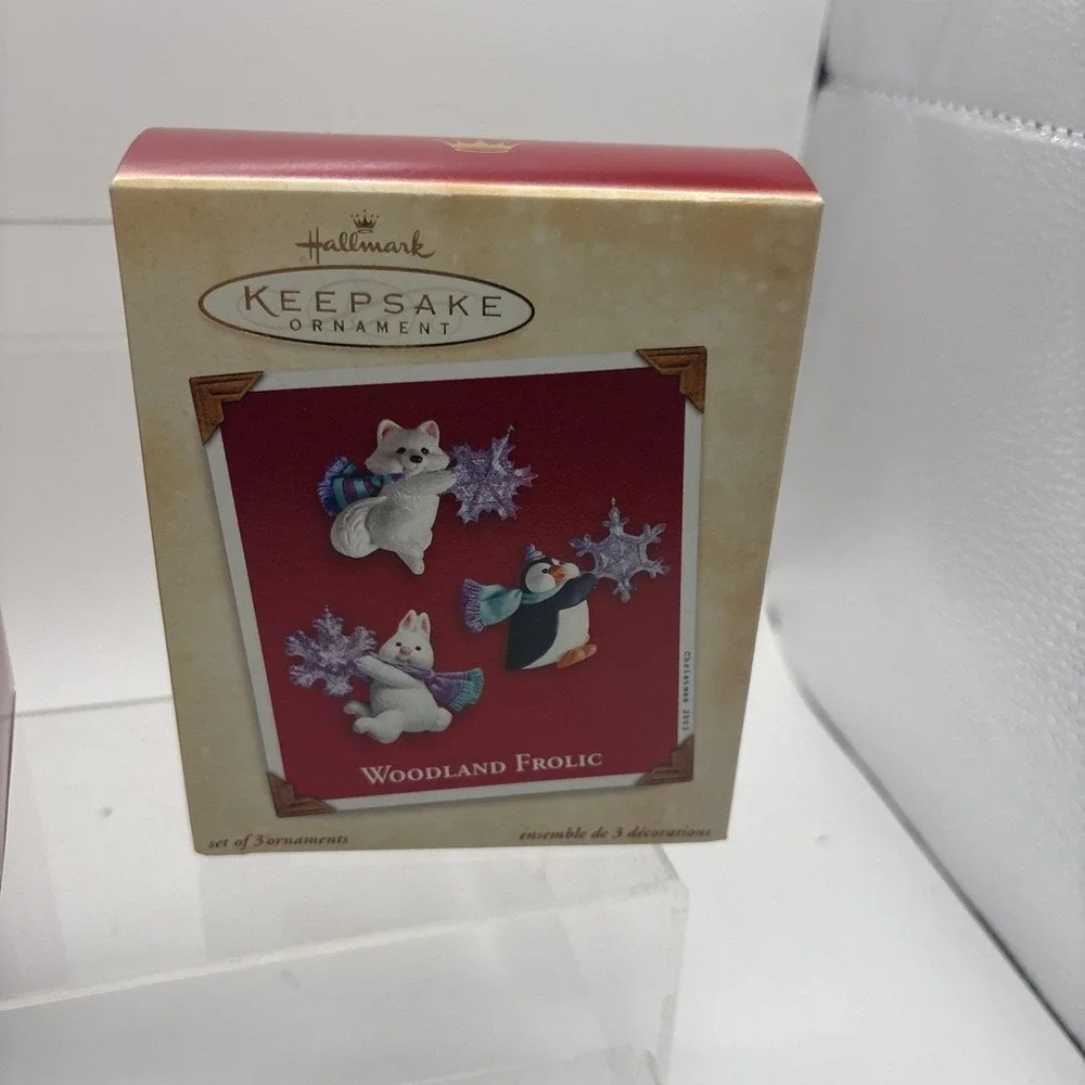 Hallmark Keepsake Ornaments~Lot of 3~Woodland Frolic/Maxine/Race Down Main St